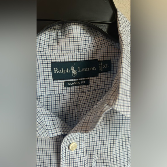 Ralph Lauren Men’s blue Size XL
 Classic-Fit Stretch Poplin Shirt - Picture 2 of 9